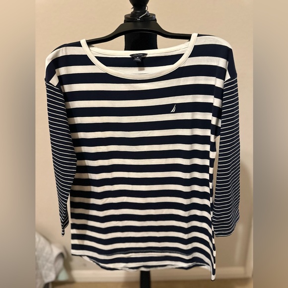 Nautica Tops - Nautica Women's Navy Striped Top. Size Medium. NWOT.
